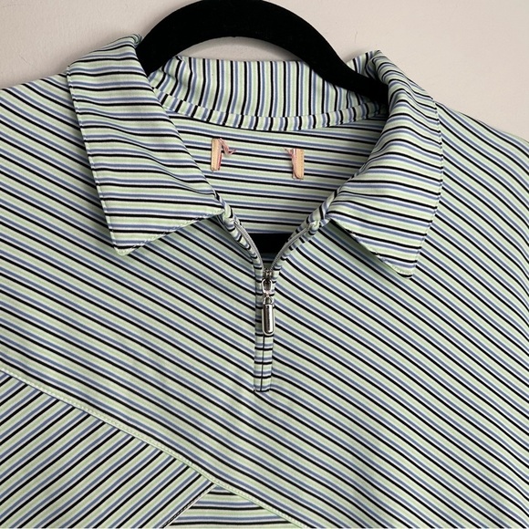 Y2K striped shirt sleeve‎ womens blouse size medium - Picture 2 of 4